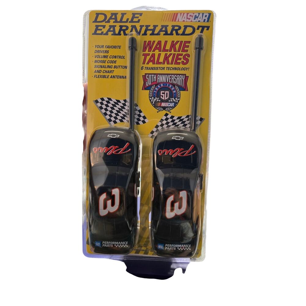 Dale Earnhardt NASCAR 50th Anniversary Walkie Talkies Vintage WT3 48-98 NIB